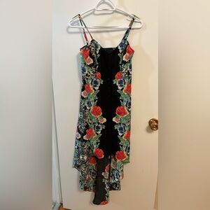Guess floral high-low dress size small